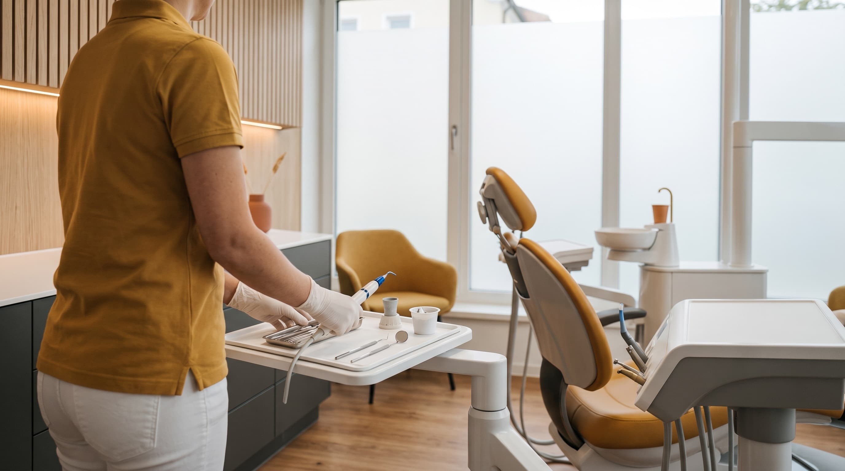 Ruhiger Wartebereich in der Ordination dentalReinisch